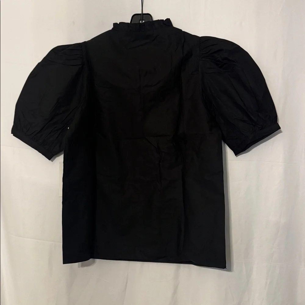 Black Ruffle Leigh Blouse HYACINTH HOUSE